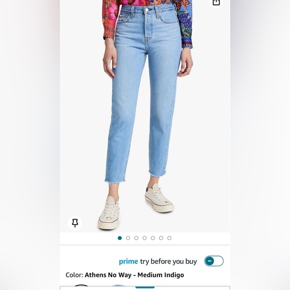 Levi's Women's Premium Wedgie Icon Fit Jeans Size 26 - Picture 2 of 7